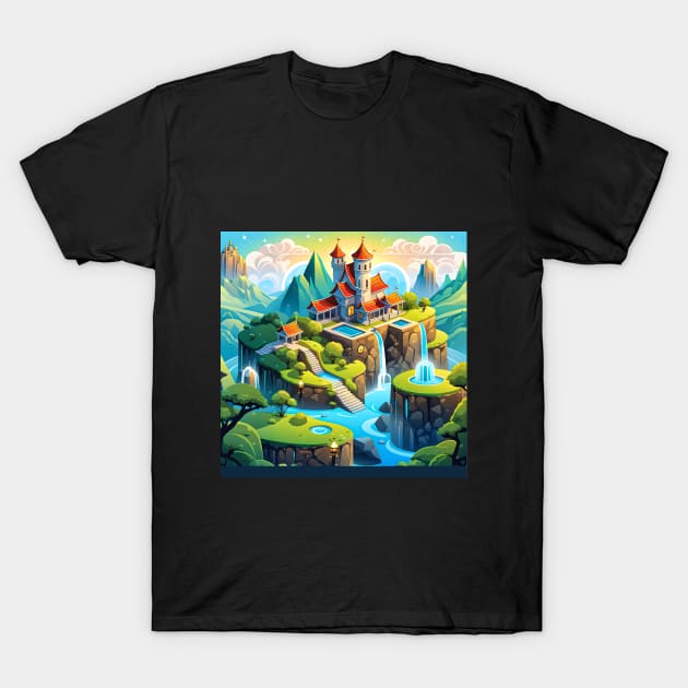 Emerald Bliss Isle T-Shirt by ART-SHOP01